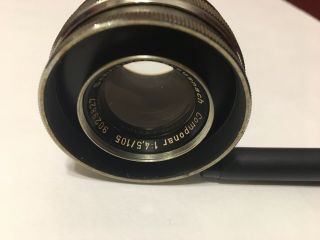 Vintage Lens,  Schneider kreuznach radionar Lense 1:4 5/105 mm 9029827 2