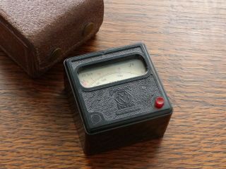 Metrovik Exposure Meter With Leather Case Made By Metropolitan Vickers,  C1938.