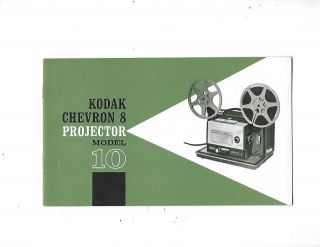 1963 Kodak Chevron 8 Movie Projector Guide Instruction Book
