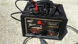 Vintage Sears 6 Amp Battery Charger For 6 And 12 Volt Batteries -