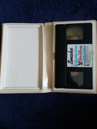 Vintage Walt Disney Home Video White Clamshell SMOKE Ron Howard,  Earl Holliman 3