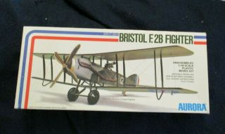 Vintage Aurora 1/48 Scale British Wwi Fighter Bristol F.  2 B