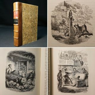 1850 Three Courses And A Dessert Illustrated George Cruikshank British Humour