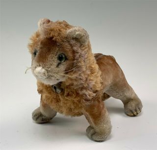 Vintage Steiff Standing Lion Stuffed Animal Toy