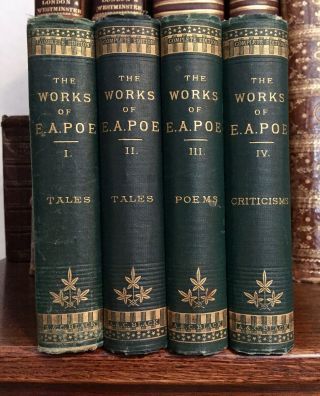 1883 The Of Edgar Allan Poe In 4 Volumes