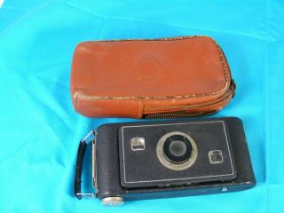 Jiffy Kodak Six - 16 Series Ii Vintage Camera W/ Zippered Case
