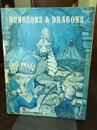 Scarce Vintage Dungeons & Dragons Rulebook F116 - R Tsr Games 1977 1st Edition