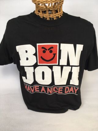Bon Jovi Have A Day Vintage European Tour T - Shirt - May & June 2006 - Black