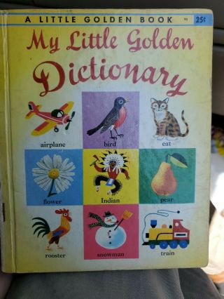 A Little Golden Book My Little Golden Dictionary 1949 Fantastic Vintage Book