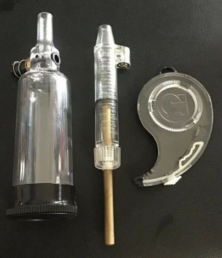 Clear View Thompcon Center Flask; Powder Measurer,  Capper Muzzleloader Possibles