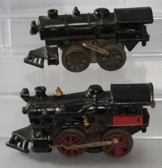 Vintage O Gauge Prewar Cast Iron 0 - 4 - 0 Clockwork Steam Locomotives [2]