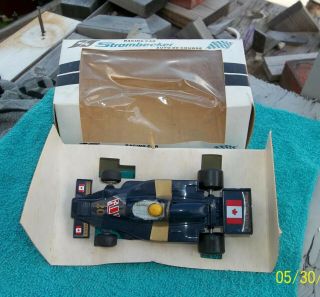 Vintage Strombecker F1 Grand Prix Wolf Iso Chassis Slot Car W / Box 1/32