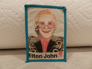 Elton John - Vintage Sew On Patch 2 1/2 X 3 1/2 Rectangle