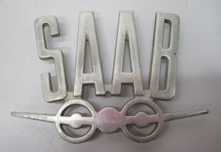 Vtg 1960 - 1980 Saab 96 Car Trunk Badge Emblem Auto Ornament Logo Airplane Aero
