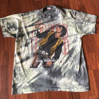The Doors Jim Morrison Tie Dye T - Shirt 1988 Xl Vintage 80s