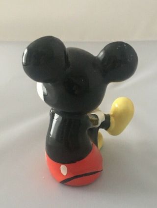 Vintage Walt Disney Productions Mickey Mouse Sitting Porcelain Figurine Japan 4