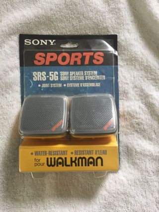 Sony Sports Srs - 5g Walkman Speaker System - Vintage -