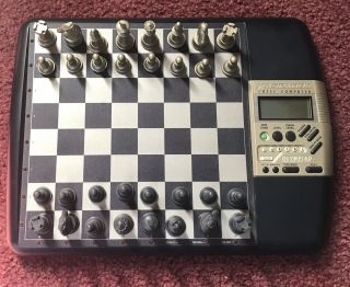 Vintage Saitek Kasparov Olympiad Electronic Chess Set Complete