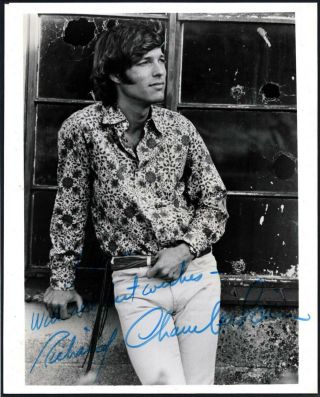 Richard Chamberlain Signed Unique Vintage 8x10 Photo / Autograph To Dan