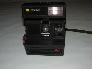 Vintage Polaroid 600 Land Camera,  Instant Film Camera,  640,  Black Color, 2