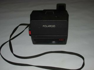 Vintage Polaroid 600 Land Camera,  Instant Film Camera,  640,  Black Color, 5