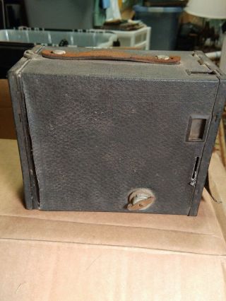 Antique Kodak Brownie Box Camera No 2A.  shows age 3