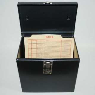Vintage Metal 45 Rpm 7 " Record Box Storage 1960 