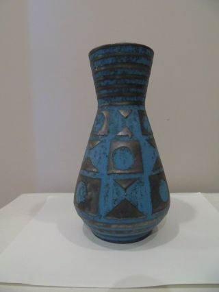 Vintage Ceramic W.  Germany Vase Numbered 1218 - 29 Unique Design