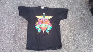 Vtg 1989 Bon Jovi The World Concert Tour T Shirt