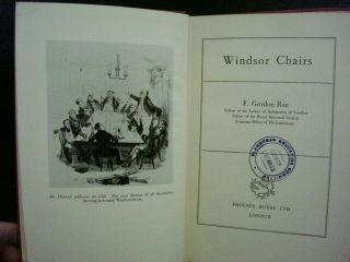 Windsor Chairs By F Gordon Roe Published 1953