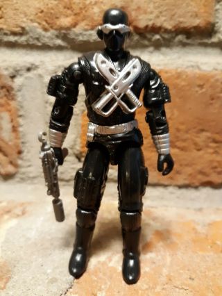 1989 Snake Eyes Vtg Gi Joe Figure Ninja Commando Cobra Series 8 V3 Version 3 Gun