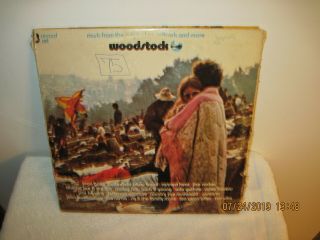 Vintage Woodstock 3 Record Set Cotillion Records Sd3 - 500