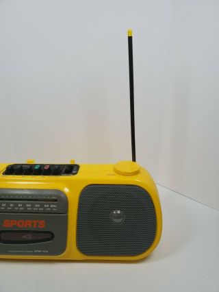 Vintage Sony Sports Radio Cassette Recorder Model CFM - 104 - 2