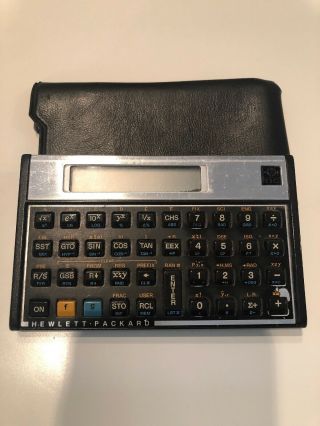 Vintage Hp 11c Scientific Calculator,  Soft Case Made In Usa