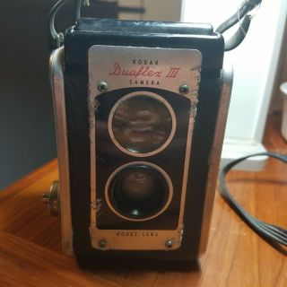 Vintage Kodak Duaflex Iii Camera - Kodet Lens - Or Display