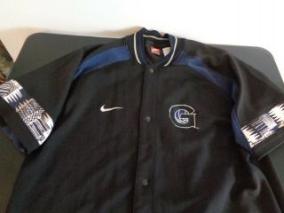 Georgetown Hoyas Basketball Nike Warm Up Shooting Shirt Xl Jersey Vintage Jacket