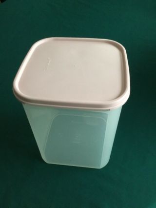 Vintage Tupperware Square Modular Mates Container 4,  1622 With Pink Seal