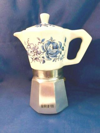 Lovely Vintage Porcelain Bialetti Expresso Maker Flory Express Made In Italy