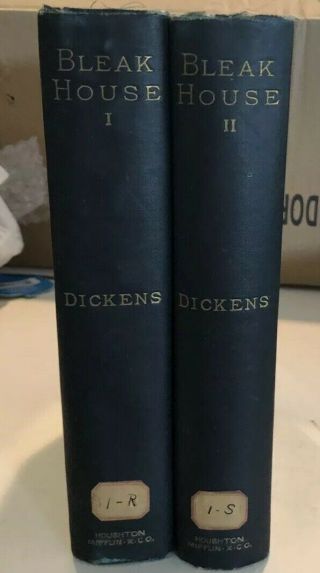 Bleak House Volume 1 & 2 Of Charles Dickens,  1894,  Houghton,  Mufflin & Co