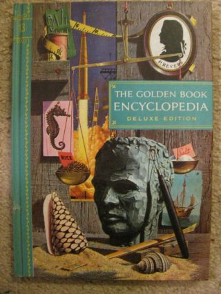 1959 Golden Book Encyclopedia Vol 13 Rabbits To Signaling Color Pics Hardcover