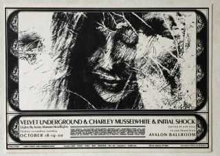 Vintage Velvet Underground Family Dog Chet Helms Concert 1968 Postcard Handbill