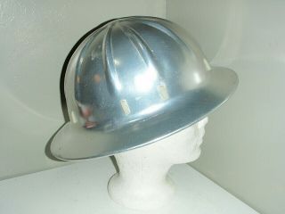 Vintage Aluminum Hard Hat Safety Helmet Type " C "