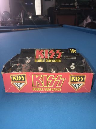 1978 Kiss Donruss Bubble Gum Card Box Vintage