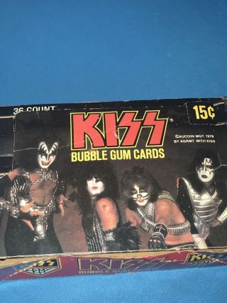1978 KISS DONRUSS Bubble Gum Card Box Vintage 5