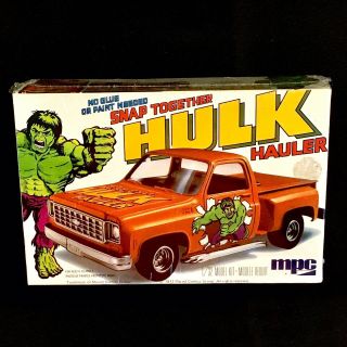 Vintage Mpc Incredible Hulk Hauler Pick - Up Truck Model Kit 1977 - Misb
