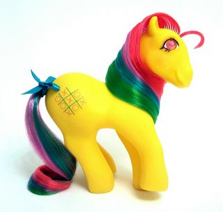 Rare Vintage G1 My Little Pony Twinkle Eyed Tic Tac Toe Gorgeous