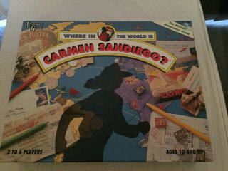 Where In The World Is Carmen Sandiego? Board Game Vintage 1992 San Diego Retro