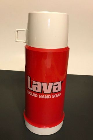 Vintage Thermos 32 Ounce Insulated Container With Lava Soap Logo