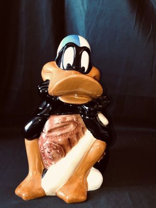 Daffy Duck Cookie Jar Baseball Looney Tunes 1993 Warner Bros Ceramic Vintage