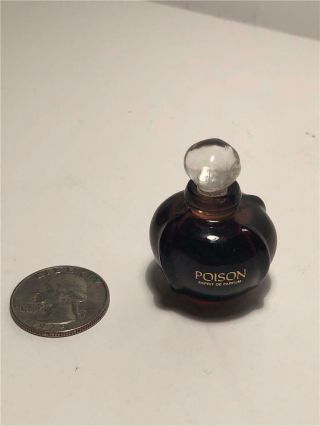 Vintage Poison Espirit De Parfum Perfume By Christian Dior Mini Splash 95 Full